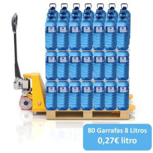 Palet Agua 8L Agua La Serreta 80 Garrafas